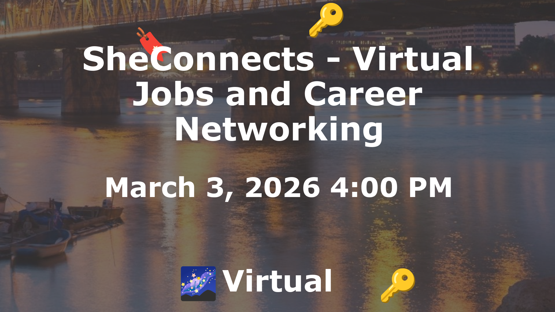 SheConnects - Virtual Jobs and Career Networking event image